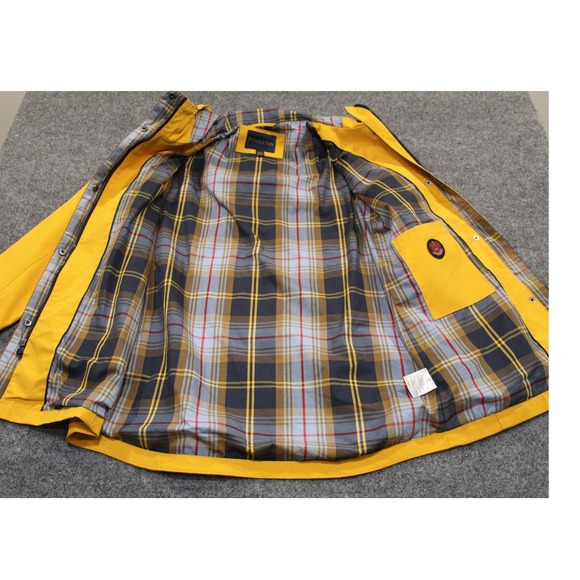 Pendleton Yellow Raincoat Jacket Hooded Plaid Lined Women's S/CH - Picture 16 of 16